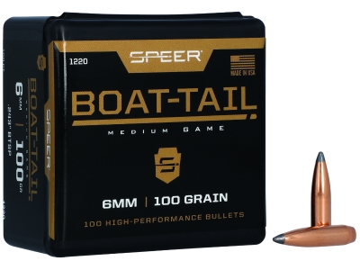 Speer Boat-Tail 6mm 100gr Jacketed Soft Point Boat Tail
