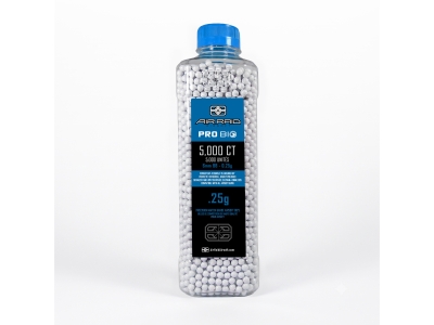 Air Raid PRO Eco 0.25g 6mm Airsoft BBs 5,000ct, White, 5000