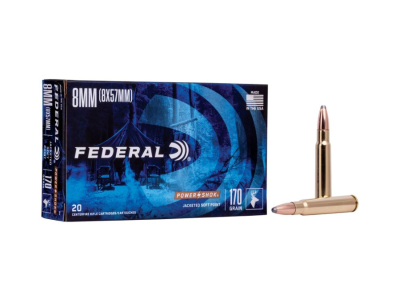 Federal Power-Shok Centerfire Rifle Cartridges, 7.92x57mm Mauser, 20