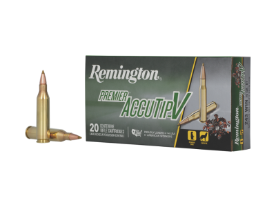 Remington Premier Accutip-V Rifle Cartridges, .243 Winchester, 20
