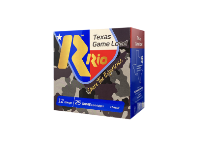 Rio Ammunition Texas Game Load High Velocity Shotshell Loads, 12 Gauge, 25