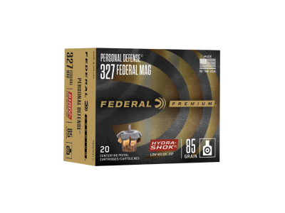 Federal Personal Defense Hydra-Shok Low Recoil Handgun Cartridges, .327 Federal Magnum, 20