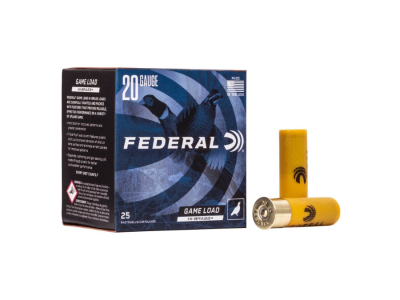 Federal Game Load Upland Hi-Brass Shotshell Loads, 20 Gauge, 25