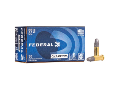 Federal Champion Training Rimfire Rounds, .22 LR, 50