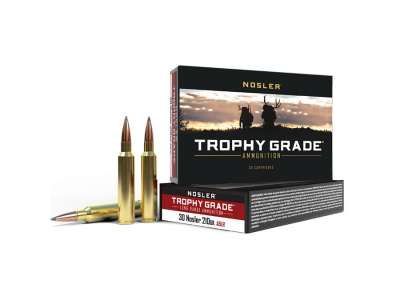 Nosler Trophy Grade Long-Range Rifle Rounds, .30 Nosler, 20