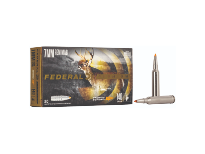Federal Trophy Bonded Tip Rifle Cartridges, 7mm Remington Magnum, 20