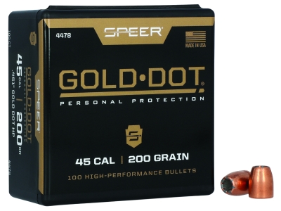Speer Gold Dot Personal Protection 45Cal 200gr Hollow Point, 100