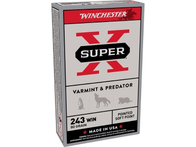 Winchester Super X 243 Win 80gr, .243 Winchester, 20