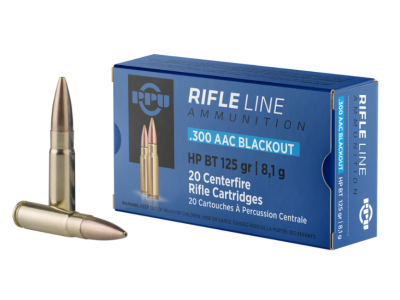 PPU PP300BH Standard Rifle Hollow Point Boat Tail Ammo, .300 AAC Blackout, 20