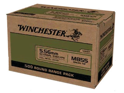 Winchester USA M855 Green Tip 5.56x45mm NATO 62gr, 500