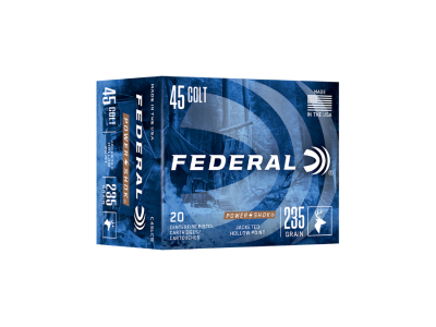Federal Power-Shok Centerfire Handgun Cartridges, .45 Long Colt, 20