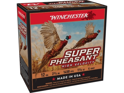 Winchester Super Pheasant High Velocity High Brass, 12 Gauge, 25