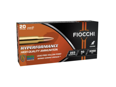 Fiocchi Hyperformance Rifle Rounds, .223 Remington, 20