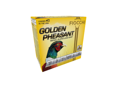 Fiocchi Golden Pheasant Shotshell Loads, 12 Gauge, 25