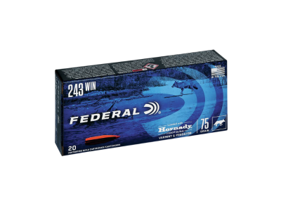 Federal Varmint & Predator Centerfire Rifle Cartridges, .243 Winchester, 20