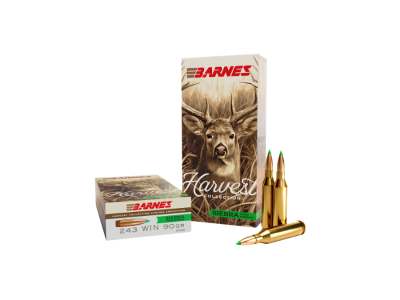 Barnes Harvest Collection Rifle Cartridges, .243 Winchester, 20