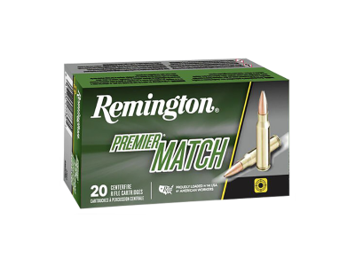 Remington Premier Match Centerfire Rifle Cartridges, 6.5 Creedmoor, 20