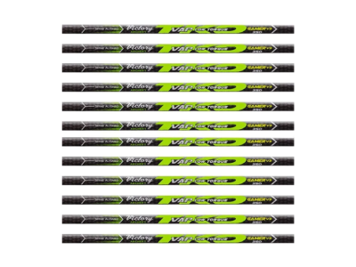 Victory VAP TKO Elite Shafts with Inserts and Nocks, Black, 12 Count