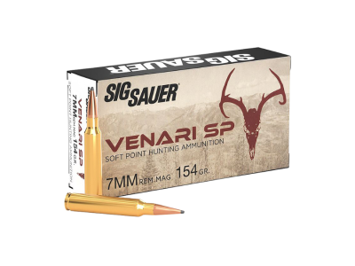 SIG Sauer Venari Soft Point, 7mm Remington Magnum, 20