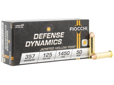 Fiocchi Defense Dynamics 357Mag Jacketed Hollow Point, .357 Magnum, 50