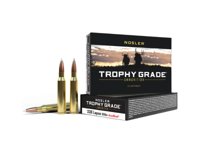 Nosler Trophy Grade Rifle Rounds, .338 Lapua Magnum, 20