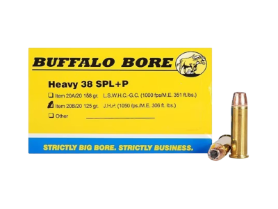 BBA Heavy Centerfire Handgun Rounds, .38 Special, 20