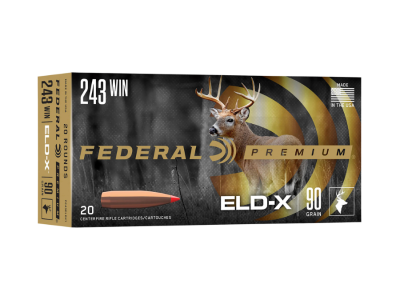 Federal ELD-X Centerfire Rifle Cartridges, .243 Winchester, 20