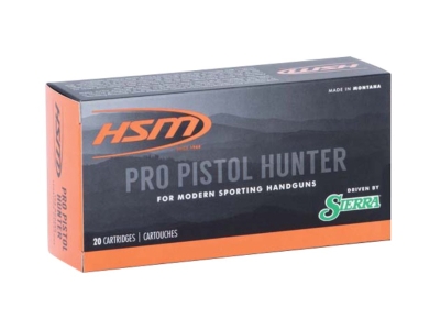 HSM Jacketed Soft Point Pistol Ammunition, .500 S&W Magnum, 20