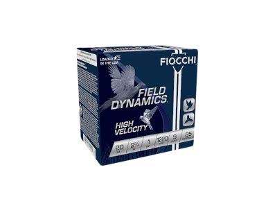 Fiocchi Field Dynamics High Velocity Shotshell Loads, 20 Gauge, 25