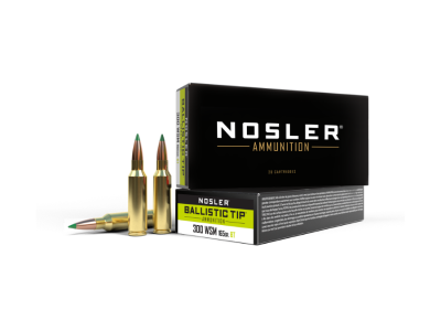 Nosler Ballistic Tip Rifle Rounds, .300 Winchester Short Magnum, 20