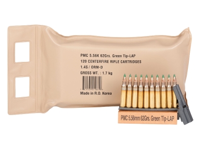 PMC X-Tac Battle Pack 5.56x45mmNATO Light Armor Piercing Green Tip, 5.56x45mm NATO, 120