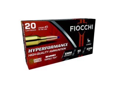 Fiocchi Hyperformance Rifle Rounds, 6mm Creedmoor, 20