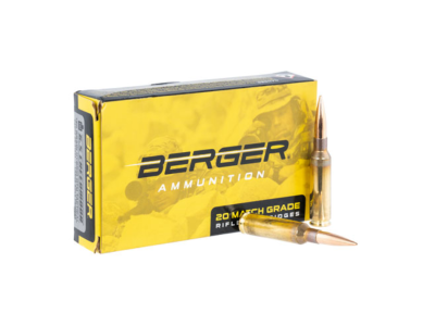 Berger Tactical Centerfire Rifle Cartridges, 6.5 Creedmoor, 20