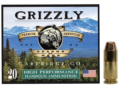 Grizzly 10mmAuto 200gr Full Metal Jacket Flat Point, 10mm Auto