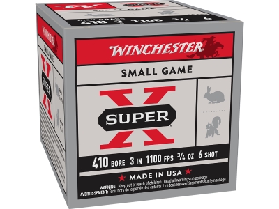 Winchester Super X Heavy Game Load High Brass, .410 bore, 25