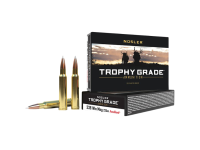 Nosler Trophy Grade Rifle Rounds, .338 Winchester Magnum, 20
