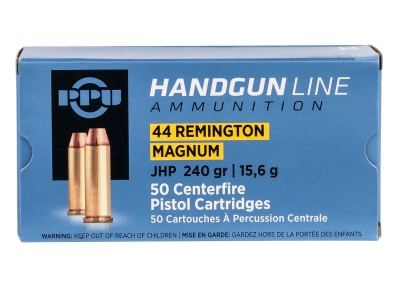 PPU Handgun, .44 Magnum, 50