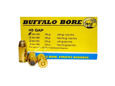 BBA Personal Defense Centerfire Handgun Rounds, .45 GAP, 20