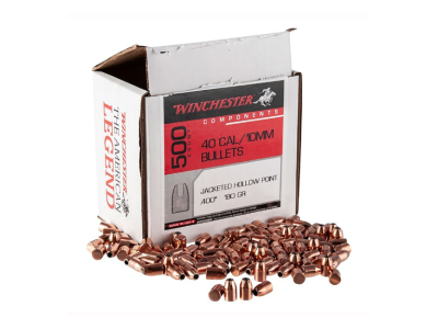 Winchester Centerfire Handgun Reloading 40 S&W Jacketed Hollow Point, .40 S&W, 500