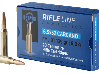 PPU 6.5x52 Carcano FMJ-BT 139 Grain 20 Per Box, 6.5x52mm Mannlicher-Carcano