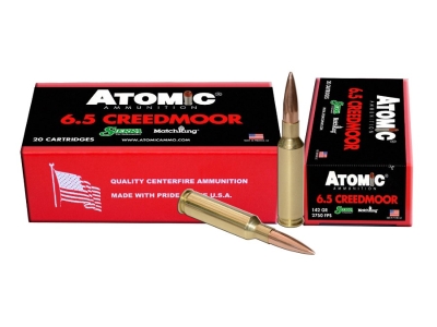 Atomic Ammunition Hollow Point Match Rifle Match Ammunition, 6.5 Creedmoor, 20