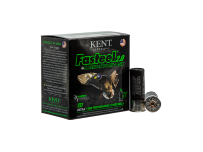 Kent Cartridge Fasteel 2.0 Shotshell Loads, Black, 12 Gauge, 25