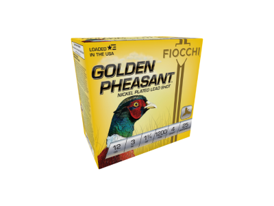 Fiocchi Golden Pheasant Shotshell Loads, 12 Gauge, 25