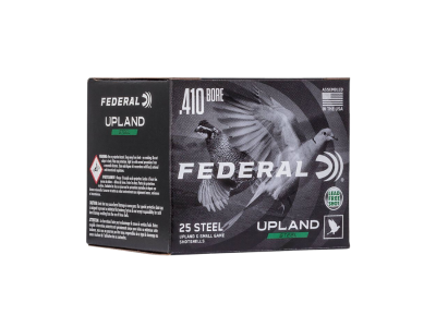 Federal Upland Field & Range Steel Shotshell Loads, .410 bore, 25